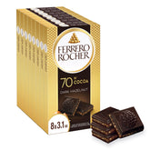 Ferrero Rocher vista frontal de barra envuelta, presentación elegante y práctica
