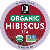 FGO cápsulas K-Cup embalaje frontal mostrando 24 unidades y sello orgánico