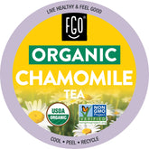 FGO manzanilla cápsulas k-cup frontal con beneficio preparación rápida