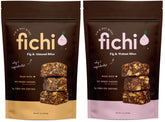 Fichi paquete frontal mostrando el diseño y tamaño, conveniencia del snack
