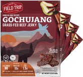 Field Trip paquete frontal mostrando diseño y sabor Gochujang BBQ, ideal para snacks