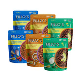 Fillo's frente del paquete mostrando el diseño y conveniencia