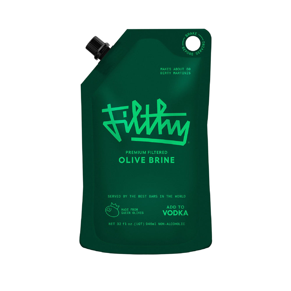 Filthy Food frente del empaque mostrando bolsa de 32 oz y ventaja de frescura