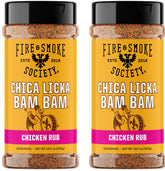 Fire & Smoke Society frasco frontal grande con sazonador para pollo, conveniencia