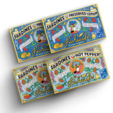 Fishwife pack frontal con cuatro latas, presentación práctica y premium