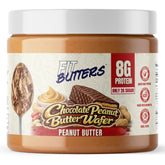 Fit Butters frasco frontal mostrando etiqueta y sabor, ideal para identificar producto