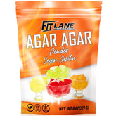 Fit Lane Nutrition frasco frontal de agar agar mostrando presentación y pureza