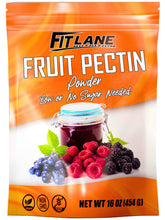 Fit Lane Nutrition empaque frontal muestra pectina baja en azúcar y beneficios