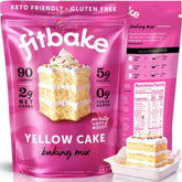 FitBake empaque frontal mostrando etiqueta y beneficios nutricionales
