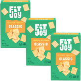 FitJoy frente del empaque que muestra el sabor clásico y la ventaja sin gluten