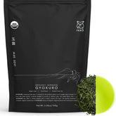 FKRO empaque frontal del Gyokuro mostrando frescura y origen