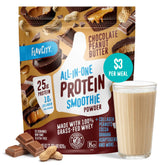 FlavCity frente del envase mostrando sabor chocolate cacahuate y beneficios