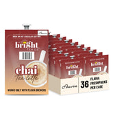 Flavia primer plano del envase del pack de 36 Freshpacks mostrando marca y variedad chai