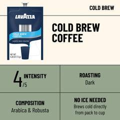 Flavia Lavazza Freshpack en primer plano que muestra el sello y facilidad de uso