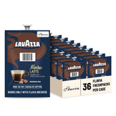 Flavia Lavazza empaque frontal mostrando 36 Freshpacks y conveniencia