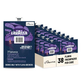 Flavia Lavazza paquete frontal mostrando 38 Freshpacks y beneficios de conveniencia