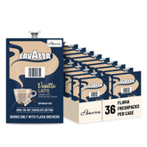 Flavia Lavazza paquete frontal mostrando caja de 36 Freshpacks y marca
