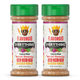 Flavor God frente del pack de dos botellas mostrando etiqueta clara y beneficios