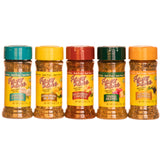 Flavor Mate pack frontal con las cinco variedades mostrando frascos y etiquetas, ideal para probar sabores