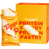 FLINGS pastelito frontal mostrando glaseado y textura, atractivo visual