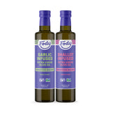 Fody botella frontal mostrando aceite infusionado, sabor intenso sin molestias