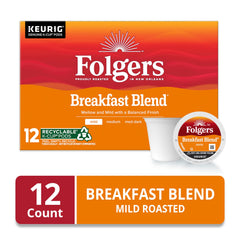 Detalle de una cápsula Folgers K-Cup con sello que conserva frescura y aroma
