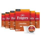 Folgers caja frontal del producto con aroma icónico y conveniencia