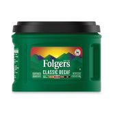 Folgers bote frontal AromaSeal mostrando etiqueta y beneficio de sabor consistente