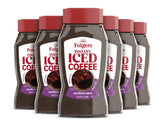 Folgers frasco frontal mostrando la etiqueta y facilidad de uso