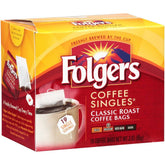 Folgers frente del paquete con sobres individuales, conveniencia inmediata