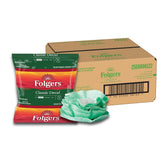 Folgers empaquetado frontal muestra 40 bolsas filtrantes y beneficio de conveniencia