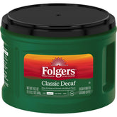 Folgers lata frontal mostrando etiqueta y beneficio frescura prolongada
