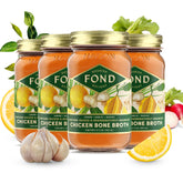 FOND pack 4 frontal mostrando envases y limón, sabor claro y listo para usar