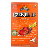 Food for Life paquete frontal del cereal Ezekiel 4:9 mostrando etiqueta orgánica y tamaño 16 oz