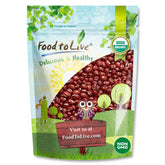 Food to Live empaque frontal muestra 3 libras y beneficios orgánicos