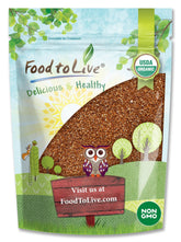 Food to Live paquete frontal mostrando 1 libra y sellos orgánicos