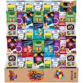 Foxy Fane frente de la caja mostrando 40 snacks, ideal para regalar