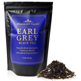Fragrant Tales empacado frontal mostrando la bolsa resellable y peso