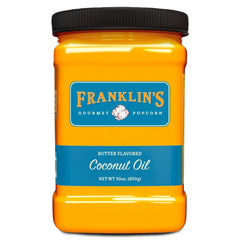 Franklin's Gourmet Popcorn envase frontal 30 oz mostrando cantidad y marca