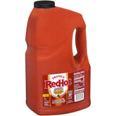 Frank's RedHot galón frontal mostrando envase y marca, ideal para servicio continuo