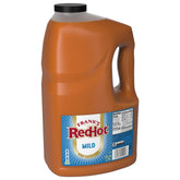 Frank's RedHot galón frente mostrando envase profesional y uso