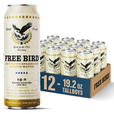Free Bird lata frontal 19.2 oz mostrando diseño y tamaño práctico