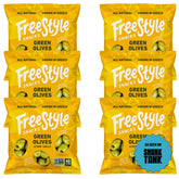 Freestyle Snacks frente del paquete mostrando diseño y tamaño práctico