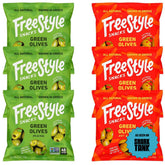 Freestyle Snacks frente del paquete mostrando porciones prácticas