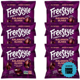Freestyle Snacks empaque frontal mostrando 6 sobres, ideal para llevar