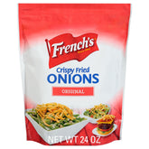 French's bolsa frontal mostrando 24 oz y fácil acceso, práctico para cocinas