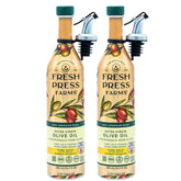 Fresh Press Farms frente del pack mostrando las dos botellas y beneficio de protección