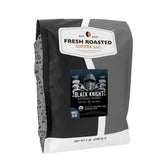 Fresh Roasted Coffee bolsa frontal Black Knight 5 lb mostrando diseño y tamaño