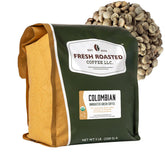 Fresh Roasted Coffee bolsa de 5 lb vista frontal con sellos orgánico y comercio justo