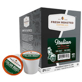 Fresh Roasted Coffee caja frontal mostrando 24 cápsulas y diseño claro